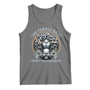 The Female Gaze Petrify The Patriarchy Tank Top Feminist TS11 Black Heather Print Your Wear