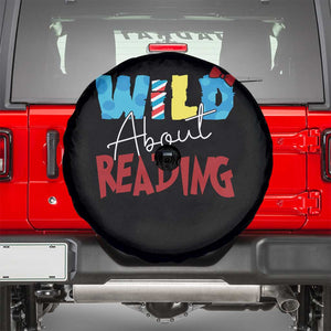 Funny Wild About Reading Spare Tire Cover Reader Lover Librarian TS11 Black Print Your Wear