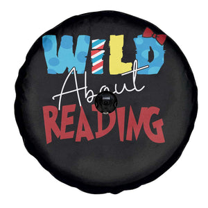 Funny Wild About Reading Spare Tire Cover Reader Lover Librarian TS11 Print Your Wear