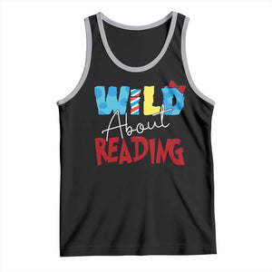 Funny Wild About Reading Tank Top Reader Lover Librarian TS11 Black Athletic Heather Print Your Wear