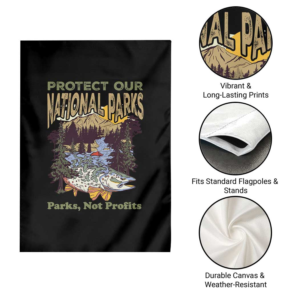 Protect Our National Parks Not Profits Garden Flag Keep Wild Nature Fish Forest TS11 Print Your Wear