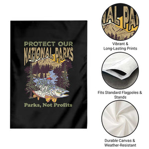 Protect Our National Parks Not Profits Garden Flag Keep Wild Nature Fish Forest TS11 Print Your Wear