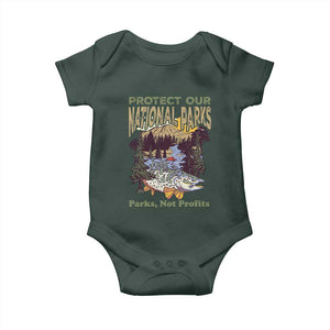 Protect Our National Parks Not Profits Baby Onesie Keep Wild Nature Fish Forest TS11 Print Your Wear