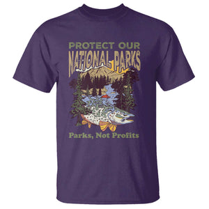 Protect Our National Parks Not Profits T Shirt Keep Wild Nature Fish Forest TS11 Purple Print Your Wear