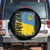 Ukraine Pride Ykpaiha Spare Tire Cover Vintage Ukrainian Flag TS11 No hole Black Print Your Wear