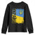 Ukraine Pride Ykpaiha Youth Sweatshirt Vintage Ukrainian Flag TS11 Black Print Your Wear