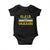 Ukraine Pride Slava Ukraini Baby Onesie Vintage Ukrainian Flag TS11 Black Print Your Wear