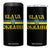 Ukraine Pride Slava Ukraini 4 in 1 Can Cooler Tumbler Vintage Ukrainian Flag TS11 One Size: 16 oz Black Print Your Wear