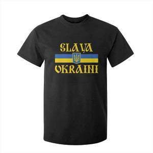 Ukraine Pride Slava Ukraini T Shirt For Kid Vintage Ukrainian Flag TS11 Black Print Your Wear