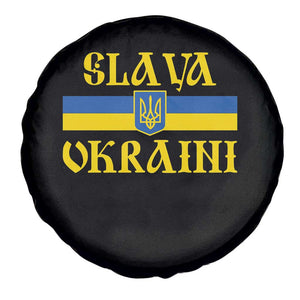 Ukraine Pride Slava Ukraini Spare Tire Cover Vintage Ukrainian Flag TS11 Print Your Wear