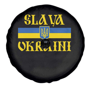 Ukraine Pride Slava Ukraini Spare Tire Cover Vintage Ukrainian Flag TS11 Print Your Wear