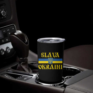 Ukraine Pride Slava Ukraini Tumbler Cup Vintage Ukrainian Flag TS11 Print Your Wear