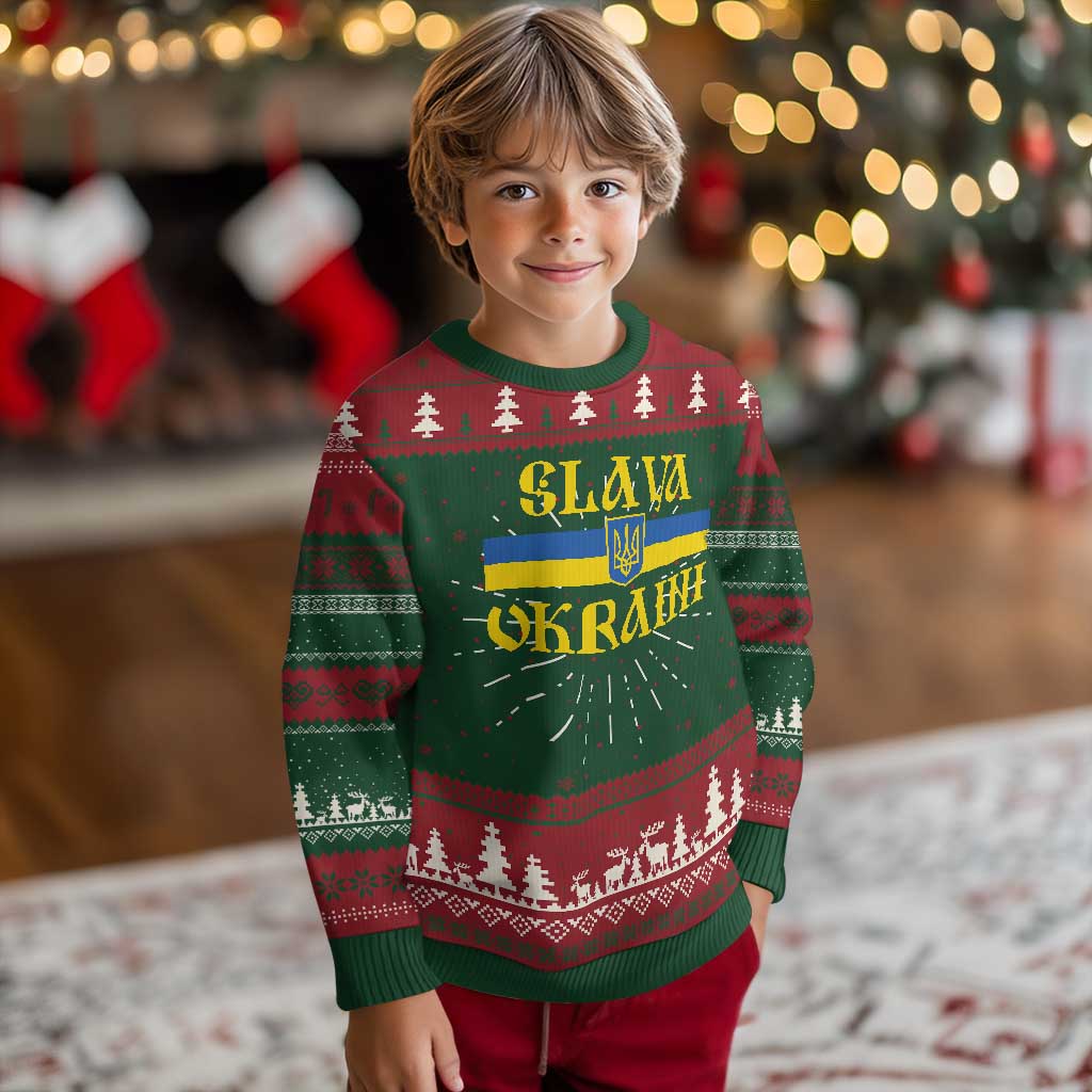 Ukraine Pride Slava Ukraini Knit Sweatshirt Vintage Ukrainian Flag TS11 Christmas Print Your Wear