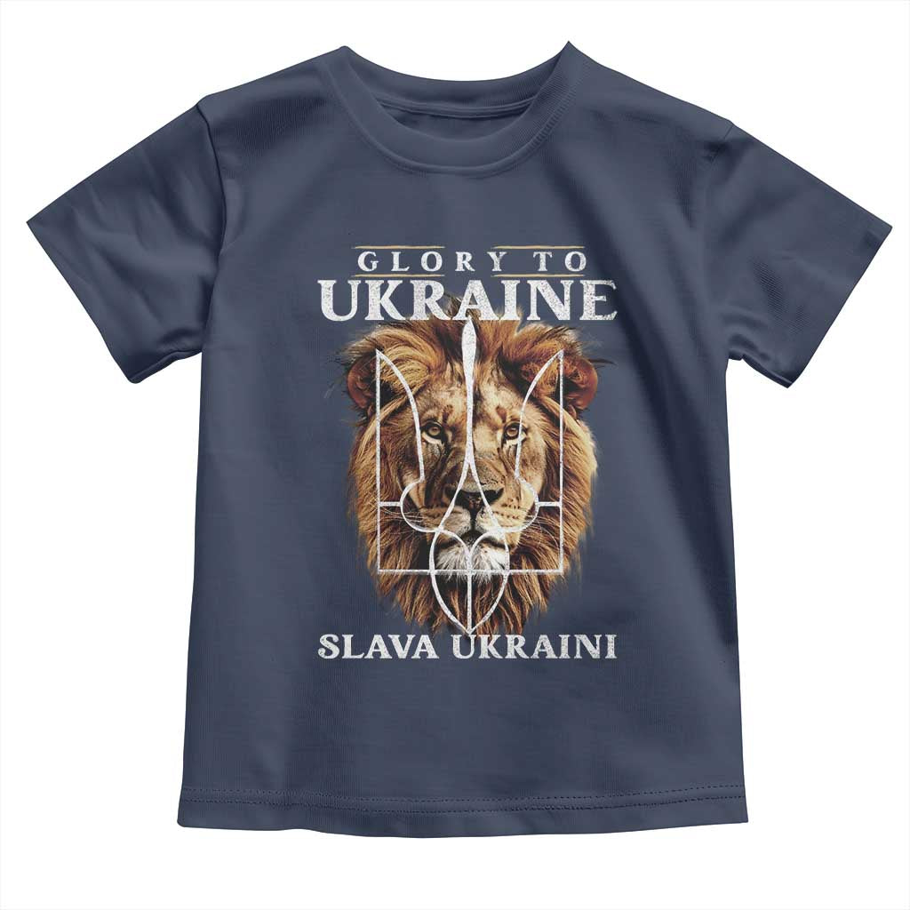 Glory To Ukraine Slava Ukraini Toddler T Shirt Lion King TS11 Navy Print Your Wear