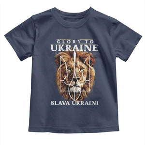 Glory To Ukraine Slava Ukraini Toddler T Shirt Lion King TS11 Navy Print Your Wear