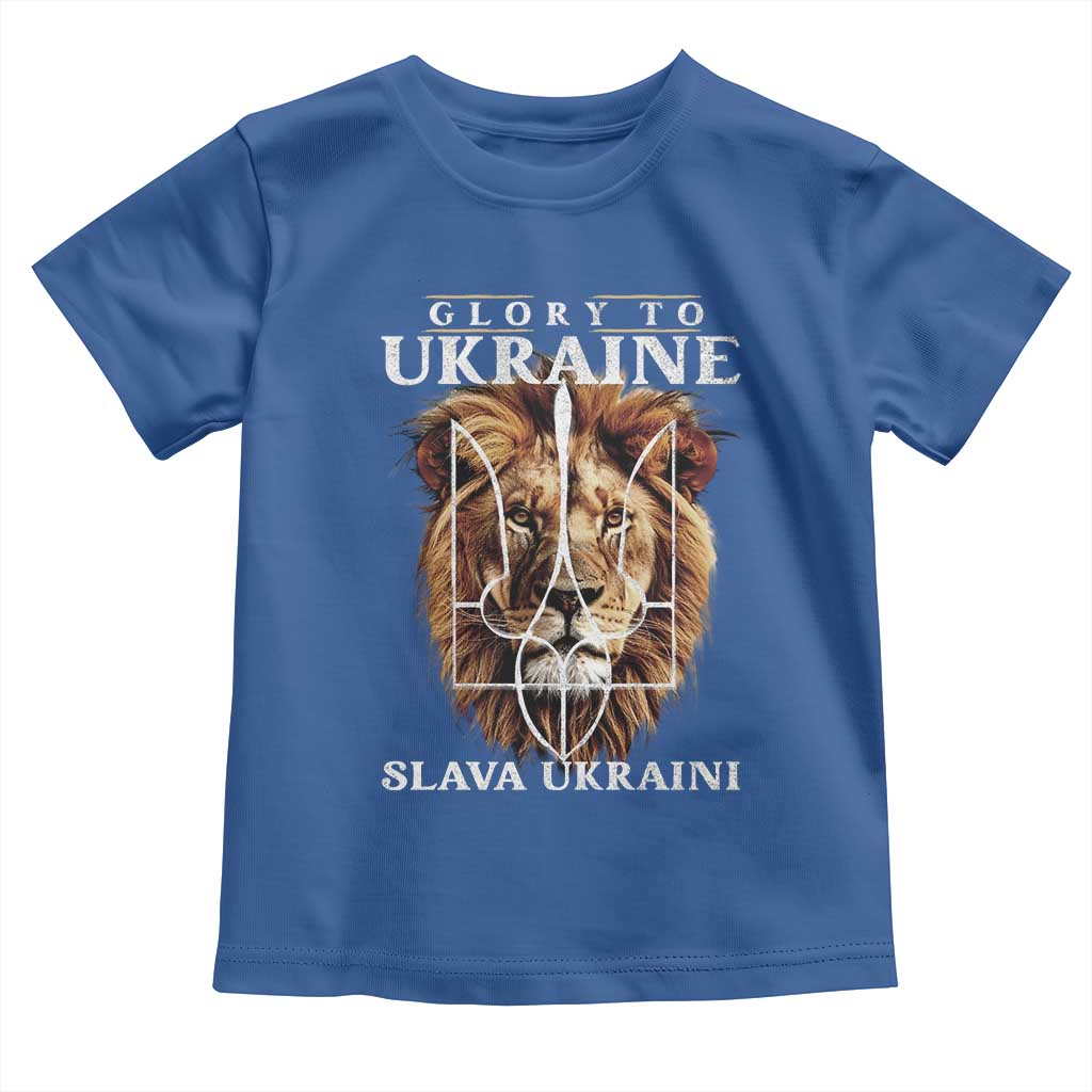 Glory To Ukraine Slava Ukraini Toddler T Shirt Lion King TS11 Royal Blue Print Your Wear