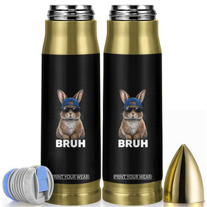 Funny Easter Bruh Bunny Sunglasses Meme Bullet Tumbler TS11 Black Print Your Wear