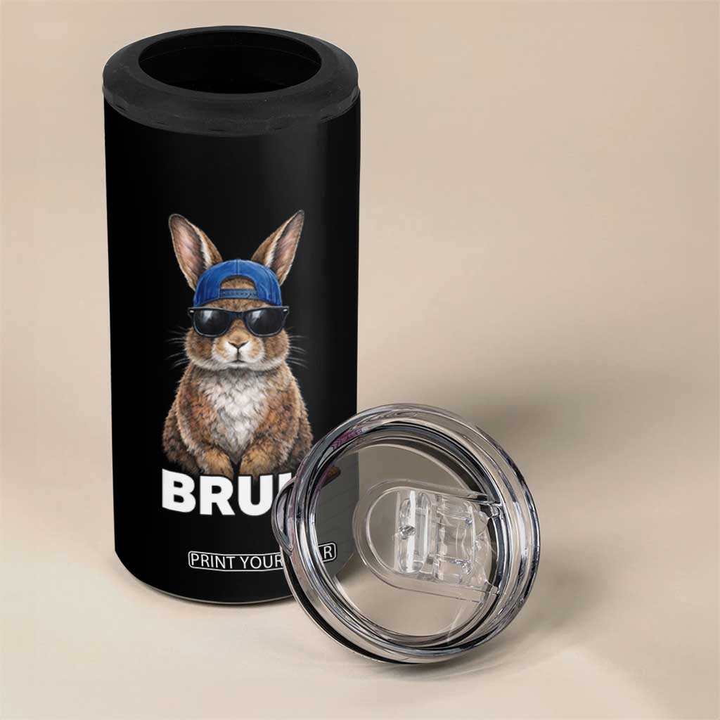 Funny Easter Bruh Bunny Sunglasses Meme 4 in 1 Can Cooler Tumbler TS11 Print Your Wear