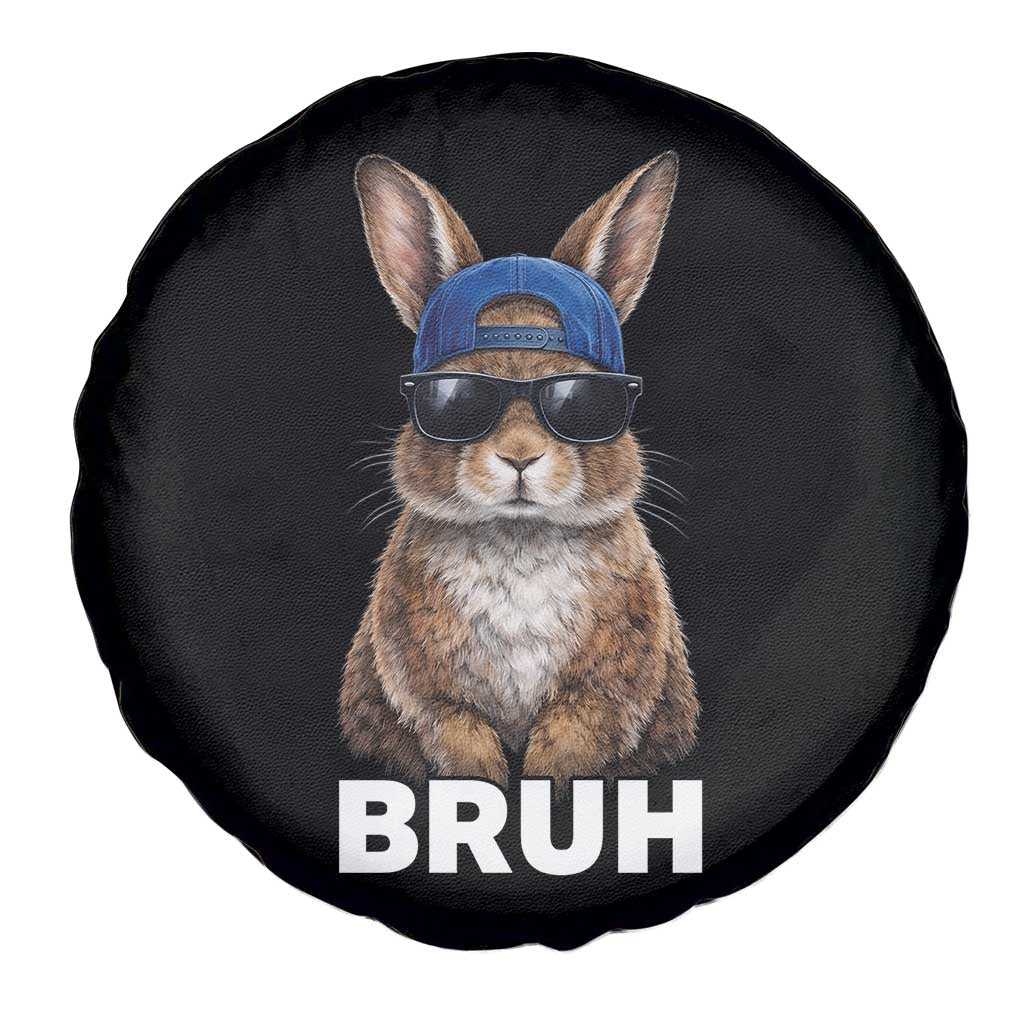 Funny Easter Bruh Bunny Sunglasses Meme Spare Tire Cover TS11 Print Your Wear