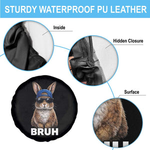 Funny Easter Bruh Bunny Sunglasses Meme Spare Tire Cover TS11 Print Your Wear