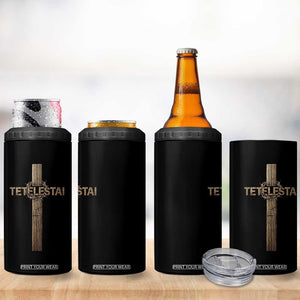 Christian Easter Resurrection Day Tetelestai Religious Cross 4 in 1 Can Cooler Tumbler TS11 Print Your Wear