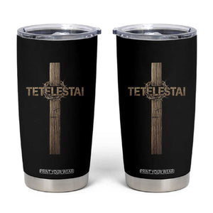 Christian Easter Resurrection Day Tetelestai Religious Cross Tumbler Cup TS11 Black Print Your Wear