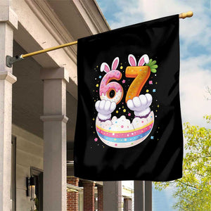 Funny Easter Day Bunny 67 Six Seven Meme Garden Flag TS11 Print Your Wear