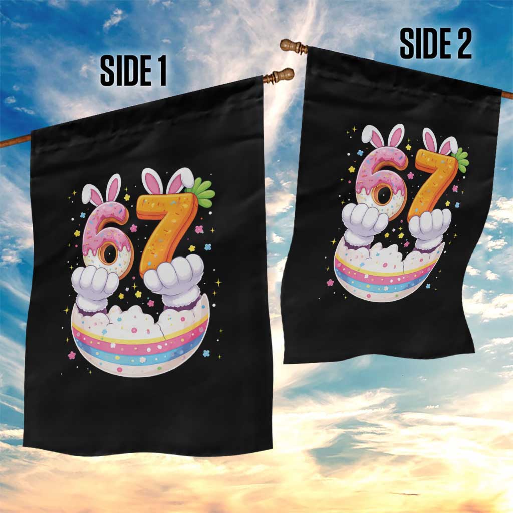 Funny Easter Day Bunny 67 Six Seven Meme Garden Flag TS11 Print Your Wear