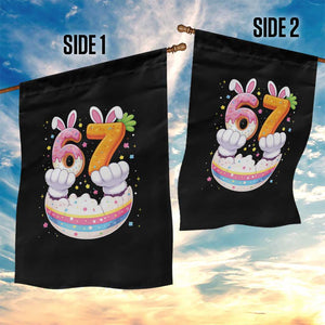 Funny Easter Day Bunny 67 Six Seven Meme Garden Flag TS11 Print Your Wear
