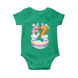 Funny Easter Day Bunny 67 Six Seven Meme Baby Onesie TS11 Irish Green Print Your Wear