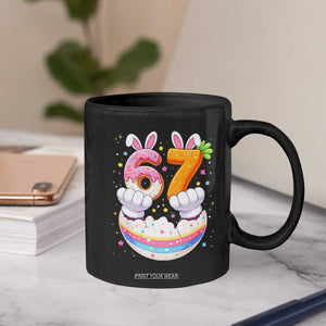 Funny Easter Day Bunny 67 Six Seven Meme Coffee Mug TS11 Print Your Wear