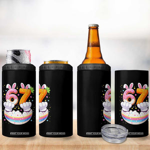 Funny Easter Day Bunny 67 Six Seven Meme 4 in 1 Can Cooler Tumbler TS11 Print Your Wear