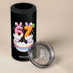 Funny Easter Day Bunny 67 Six Seven Meme 4 in 1 Can Cooler Tumbler TS11 Print Your Wear
