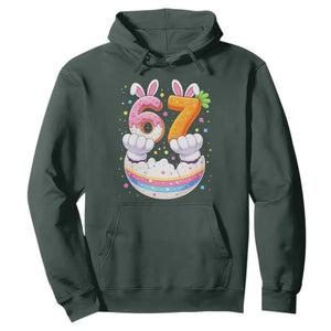 Funny Easter Day Bunny 67 Six Seven Meme Hoodie TS11 Dark Forest Green Print Your Wear