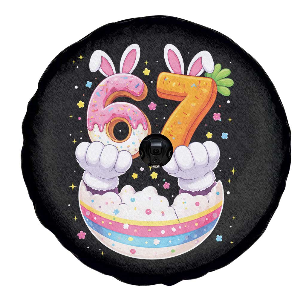 Funny Easter Day Bunny 67 Six Seven Meme Spare Tire Cover TS11 Print Your Wear
