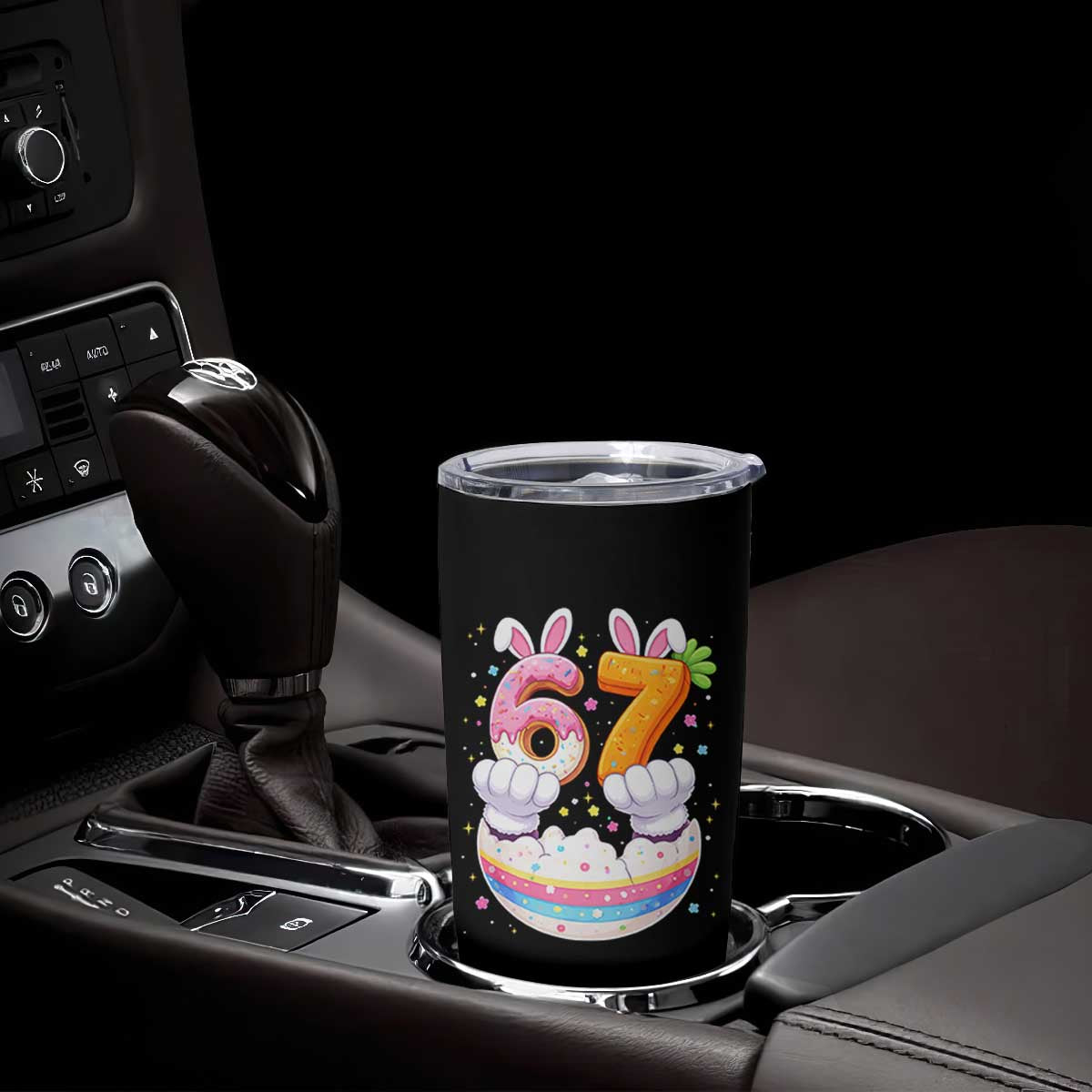 Funny Easter Day Bunny 67 Six Seven Meme Tumbler Cup TS11 Print Your Wear