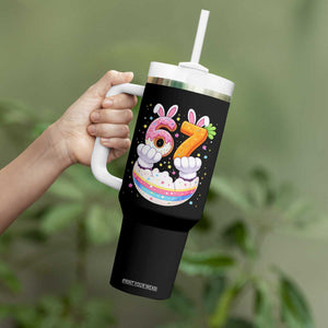 Funny Easter Day Bunny 67 Six Seven Meme Tumbler With Handle TS11 Print Your Wear
