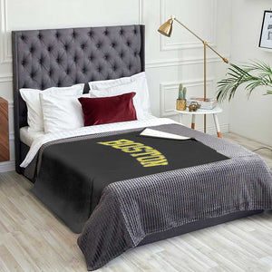 Retro Yellow Boston Massachusetts MA Vintage Throwback Running Throw Blanket TS11 Print Your Wear