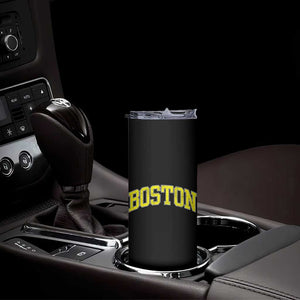 Retro Yellow Boston Massachusetts MA Vintage Throwback Running Skinny Tumbler TS11 Print Your Wear
