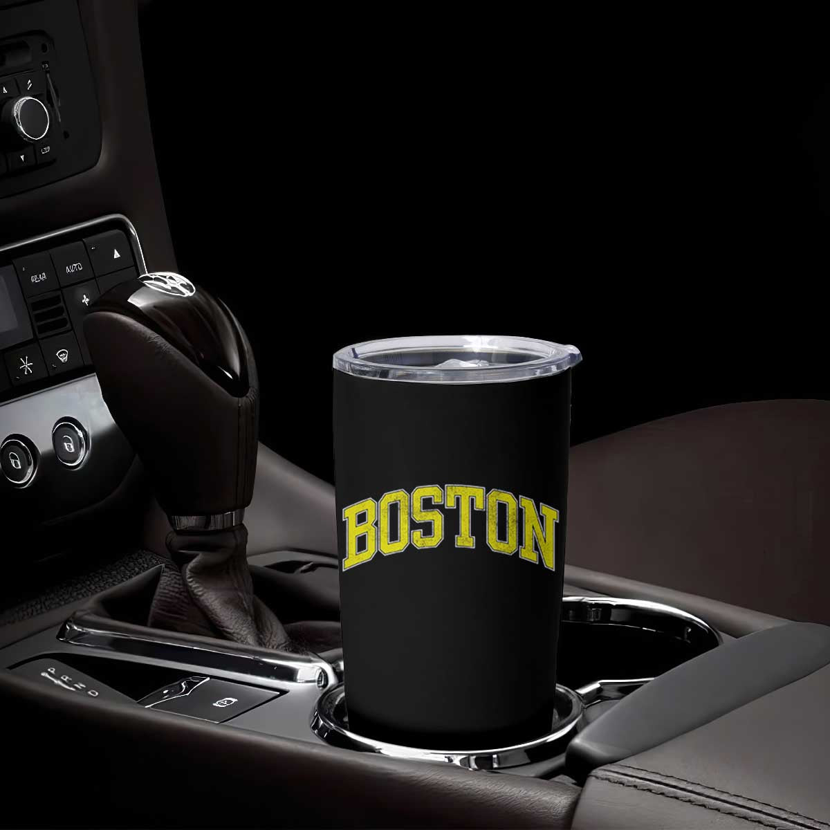 Retro Yellow Boston Massachusetts MA Vintage Throwback Running Tumbler Cup TS11 Print Your Wear