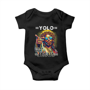 Funny Yolo Lol Jk BRB Christian Easter Baby Onesie Resurrection Jesus TS11 Black Print Your Wear