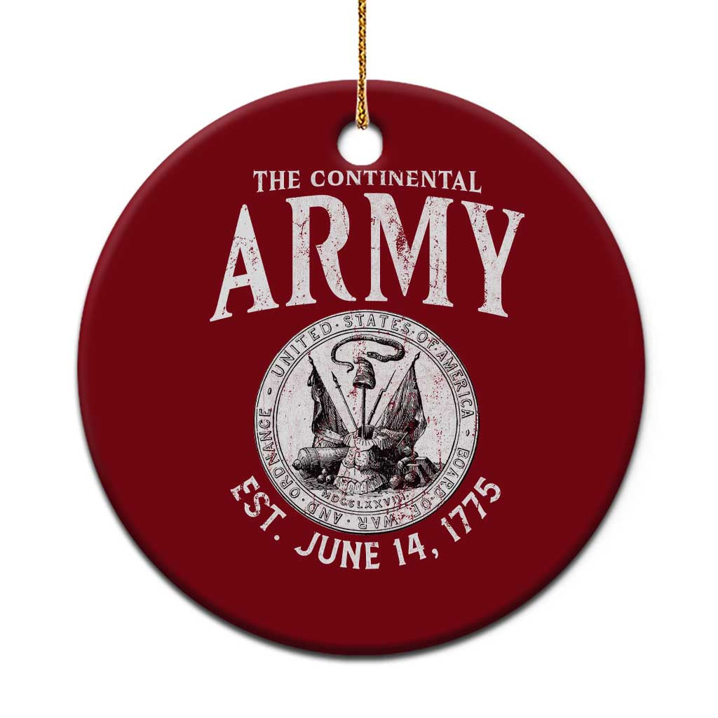 Continental Army America Independence Revolutionary War Seal Ceramic Ornament - Print Your Wear