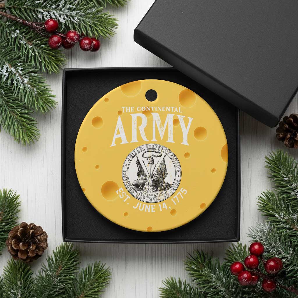 Continental Army America Independence Revolutionary War Seal Ceramic Ornament TS11 1pc Yellow Cheese Print Your Wear