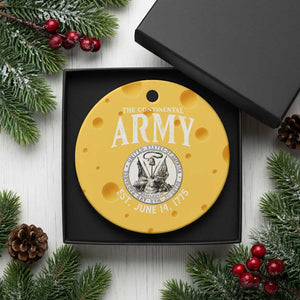 Continental Army America Independence Revolutionary War Seal Ceramic Ornament - Print Your Wear