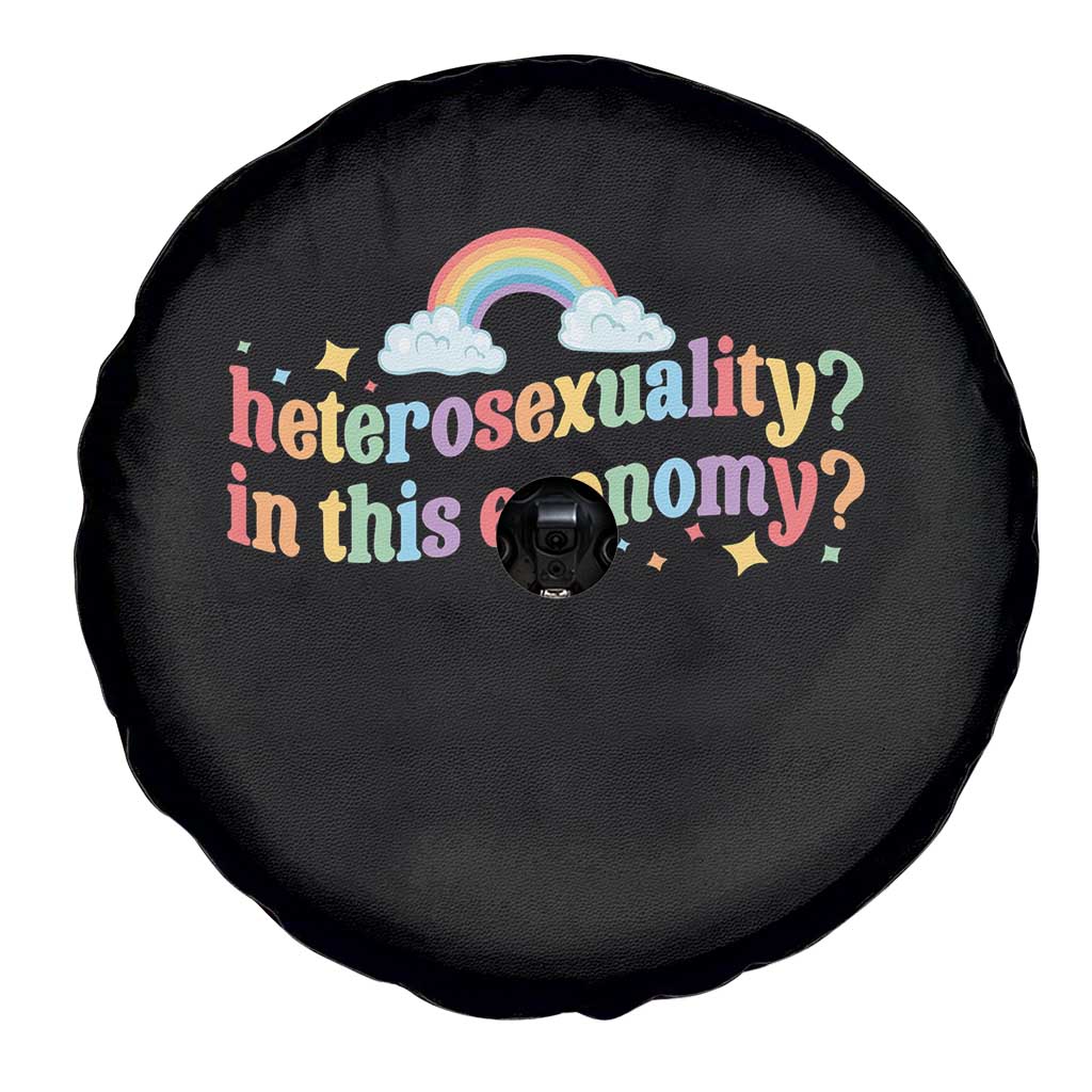 Funny Heterosexuality In This Economy Spare Tire Cover Rainbow LGBTQ+ Pride TS11 Print Your Wear