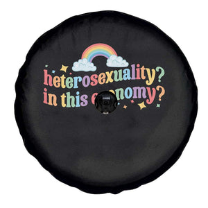 Funny Heterosexuality In This Economy Spare Tire Cover Rainbow LGBTQ+ Pride TS11 Print Your Wear