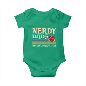 Nerdy Dad Baby Onesie Funny Fathers Day RPG Gaming D20 Tabletop TS11 Irish Green Print Your Wear