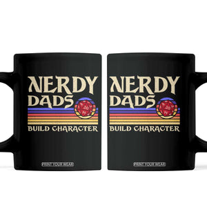 Nerdy Dad Coffee Mug Funny Fathers Day RPG Gaming D20 Tabletop TS11 Black Print Your Wear