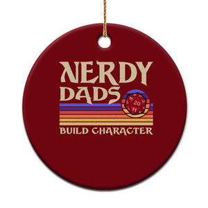 Nerdy Dad Ceramic Ornament Funny Fathers Day RPG Gaming D20 Tabletop TS11 1pc Red Print Your Wear