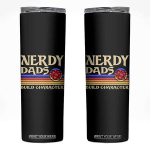 Nerdy Dad Skinny Tumbler Funny Fathers Day RPG Gaming D20 Tabletop TS11 Black Print Your Wear